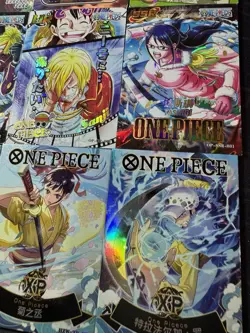 One Piece Set of 9 Collectible Character Anime Full Art Cards CCG Luffy Nami - Image 4
