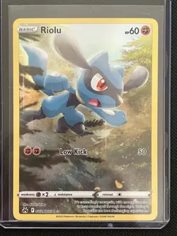 Pokemon TCG Riolu Crown Zenith Galarian Gallery Holo Ultra Rare Card GG26/GG70 - Image 1
