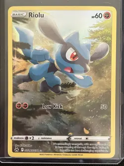 Pokemon TCG Riolu Crown Zenith Galarian Gallery Holo Ultra Rare Card GG26/GG70 - Image 2