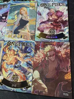 One Piece Set of 9 Collectible Character Anime Full Art Cards CCG Nami Luffy - Image 4