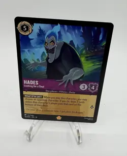 Disney Lorcana Whispers In The Well Hades 56/204 Legendary Card Non Foil - Image 1