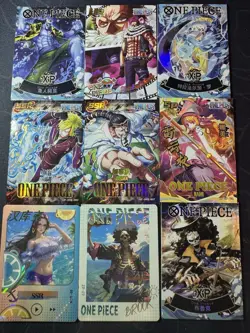One Piece Set of 9 Collectible Character Anime Full Art Cards CCG Brook - Image 1