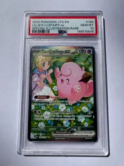 2025 POKEMON Lillie's Clefairy EX Special Illustration Rare Card 184/159 PSA 10 - Image 1
