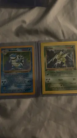 Pokemon TCG Blastoise & Scyther Base Set Jungle 1999 English Cards Lot - Image 1