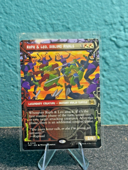 FOIL Showcase RAPH & LEO SIBLING RIVALS mtg NM Teenage Mutant Ninja Turtles Rare - Image 1