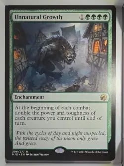 Unnatural Growth - R206 - MTG - Innistrad: Midnight Hunt (MID) - Image 1
