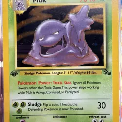 Muk 13/62 Fossil Holo 1st Edition CGC 6.5 Pokemon 1999 - Image 3