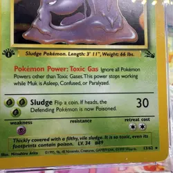 Muk 13/62 Fossil Holo 1st Edition CGC 6.5 Pokemon 1999 - Image 5
