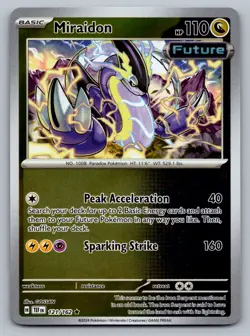Pokemon TCG SV05: Temporal Forces Miraidon 121/162 Reverse Holo - Image 1