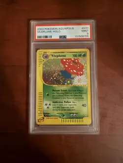 Pokemon TCG Vileplume Aquapolis H31/H32 Holo Rare PSA 9 English 2003 - Image 1
