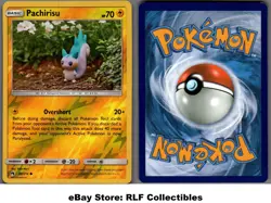 2018 Pokemon, S&M Lost Thunder, #80/214 Pachirisu, Reverse Holo Common - Image 1