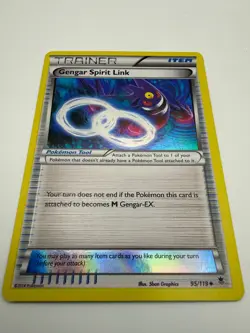 2014 Pokemon Gengar Spirit Link 95/119 XY - Phantom Forces Reverse Holo - Image 1