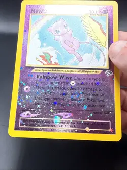 Pokemon Vintage Southern Islands Mew Reverse Holo 1/18 Rare WotC Promo Swirl - Image 4