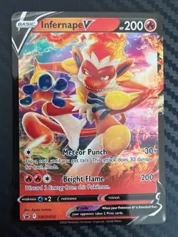 Pokemon TCG Infernape V Sword & Shield Promo SWSH252 Holo Promo NM - Image 1