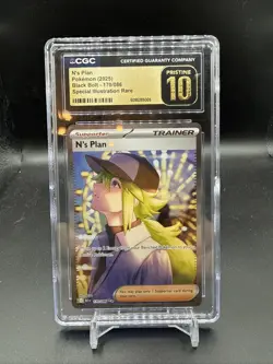 2025 POKEMON BLACK BOLT #170 N'S PLAN SPECIAL ILLUSTRATION RARE CGC PRISTINE 10 - Image 1