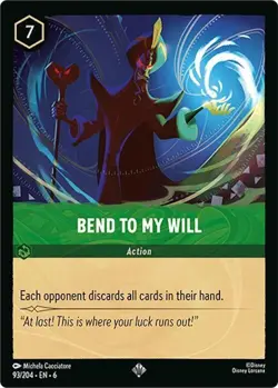 Disney Lorcana TCG - Azurite Sea - Bend to My Will - 93/204 FOIL - Image 1