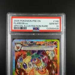 PSA 10 Flareon ex 146/131 Prismatic Evolutions SIR Graded Pokemon Card - Image 2