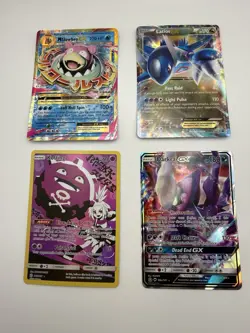 Pokemon TCG cards Set Of 4 Art Koffing, Darkrai GX, Mega Slowbro Ex, Latinos EX - Image 1
