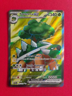 Torterra Ex 185/162 TEF Ultra Rare Pokemon Card NM - Image 1