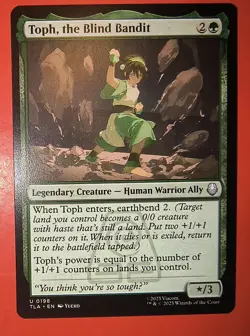 MTG: AVATAR, THE LAST AIRBENDER, TOPH, THE BLIND BANDIT , 0198, UNCOMMON,TLA - Image 1