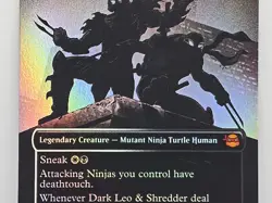 Dark Leo & Shredder Borderless Foil Teenage Mutant Ninja Turtles Mythic 0220 MTG - Image 3