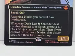 Dark Leo & Shredder Borderless Foil Teenage Mutant Ninja Turtles Mythic 0220 MTG - Image 4