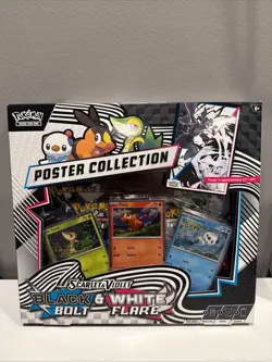 Pokemon TCG Black Bolt And White Flare Poster Collection Box - In Hand - Image 1