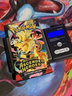 VERY HEAVY! 22.60!!! Pokemon Ascended Heroes Booster Pack (SEALED) GOD PACKUUU - Image 1