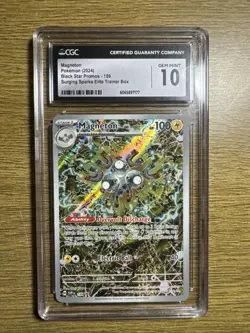 Pokemon Magneton Surging Sparks ETB Promo SVP EN 159 CGC 10 Gem Mint - Image 1