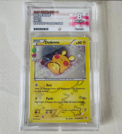 Dedenne rc10/rc32 Pokemon Generations 2016 Radiant Collection ACE Graded 8 NM-MT - Image 1