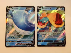 Wailord V 013/073 + Drednaw V 014/073 2020 Pokemon Champions Path NM Pack Fresh - Image 1