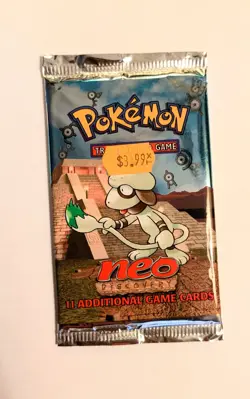 Pokemon Smeargle Neo Discovery Booster Pack WOTC (Unweighed) Read desc - Image 1