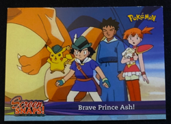 2001 Topps Pokemon Johto League Champions SNAP03 Brave Prince Ash! LP - Image 1