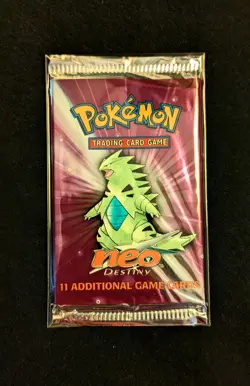 Pokemon Tyranitar Neo Destiny Booster Pack WOTC (LightU) Read desc - Image 1
