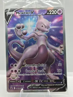 Mewtwo V SWSH229 Holofoil Promo Sword & Shield Promo Pokemon NM Sealed - Image 1