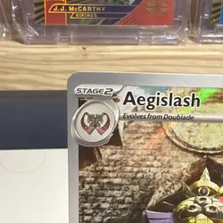 Pokemon Aegislash 210/182 SV04 Paradox Rift Illustration Rare Holo Stage 2 - Image 3