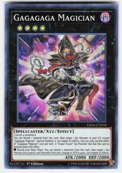Gagagaga Magician Super Rare Legendary Duelists: Magical Hero LED6-EN034 NM - Image 1