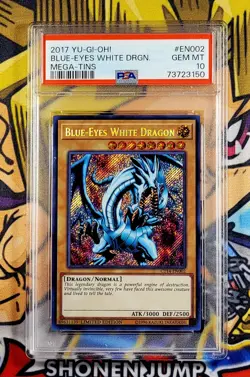 Yu-Gi-Oh! BLUE-EYES WHITE DRAGON 2017 Mega-Tin CT14-EN002 PSA 10 Secret GEM MINT - Image 1