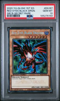 2020 YU-GI-OH! SPEED DUEL: BATTLE CITY BOX #EN167 RED-EYES BLACK DRAGON PSA 10 - Image 1
