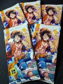 One Piece Collectible Character Anime Full Art Cards 5 x Sealed Packs CCG - Image 1