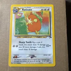 Pokemon Raticate Southern Islands Promo Card 06/18 Near Mint NM - Image 1