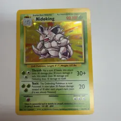 Pokemon Nidoking Holo Rare TCG Card 11/102 Base Set - Image 1