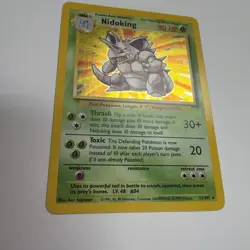 Pokemon Nidoking Holo Rare TCG Card 11/102 Base Set - Image 4