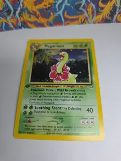 Meganium 1st Edition Neo Genesis 11/111 Pokemon Card NEAR MINT Holo - Image 2