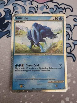 2010 Pokemon HGSS Black Star Promo Suicune #HGSS21 - Image 1