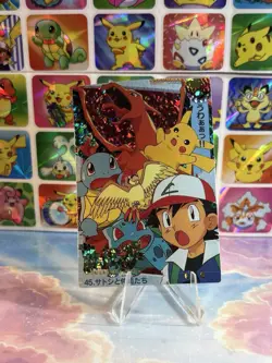Pokemon Charizard Vintage Pocket Monsters Vending HOLO Prism Sticker 99 Nintendo - Image 1