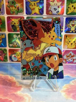Pokemon Charizard Vintage Pocket Monsters Vending HOLO Prism Sticker 99 Nintendo - Image 2