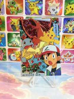 Pokemon Charizard Vintage Pocket Monsters Vending HOLO Prism Sticker 99 Nintendo - Image 4