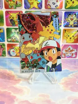 Pokemon Charizard Vintage Pocket Monsters Vending HOLO Prism Sticker 99 Nintendo - Image 5