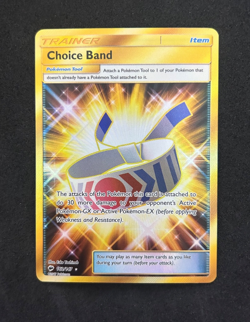 2017 POKEMON SM BURNING SHADOWS 162/147 CHOICE BAND - VERY LP - Image 1